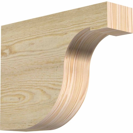 Ekena Millwork Del Monte Rough Sawn Rafter Tail, Douglas Fir, 4"W x 12"H x 16"L RFT04X12X16DEL00RDF